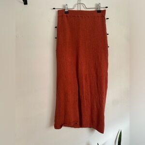 Free People Beach to Night Knit Midi Skirt